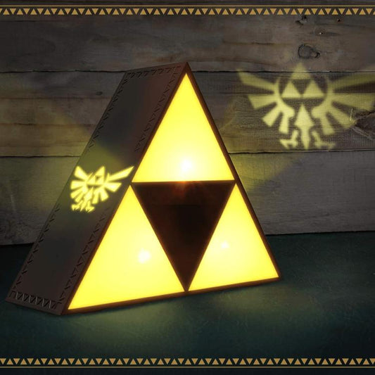 Paladone Lampada Da Tavolo Nintendo Zelda Tri-Force Hyrule Luce Light 25Cm