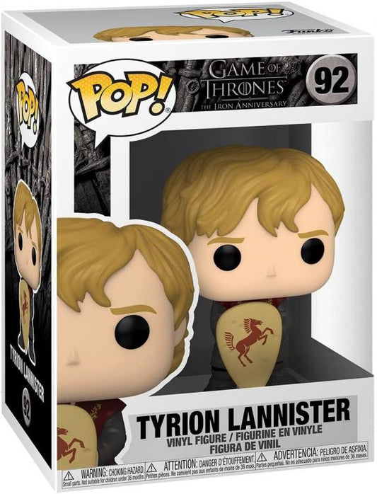 Funko Pop ! Game Of Thrones - (92) Tyrion Lannister Trono Di Spade Figure 9cm