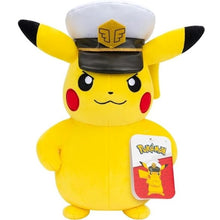 Peluche Pokemon Captain Pikachu 20Cm Pupazzo Giocattolo Toys Plush Jazwares