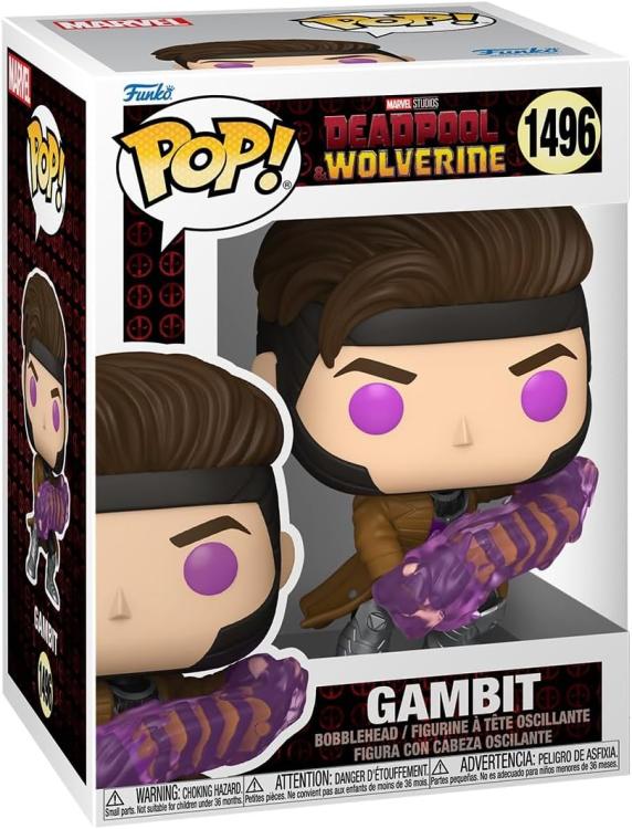 Funko Pop ! Marvel Studios - Deadpool & Wolverine (1496) Gambit Vinyl Figure 9Cm