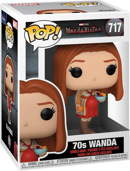 Funko Pop ! Marvel Wanda Vision (717) 70S Wanda Maximoff Vinyl Figure 9Cm