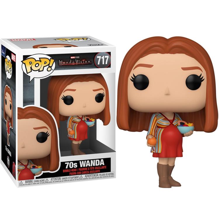 Funko Pop ! Marvel Wanda Vision (717) 70S Wanda Maximoff Vinyl Figure 9Cm