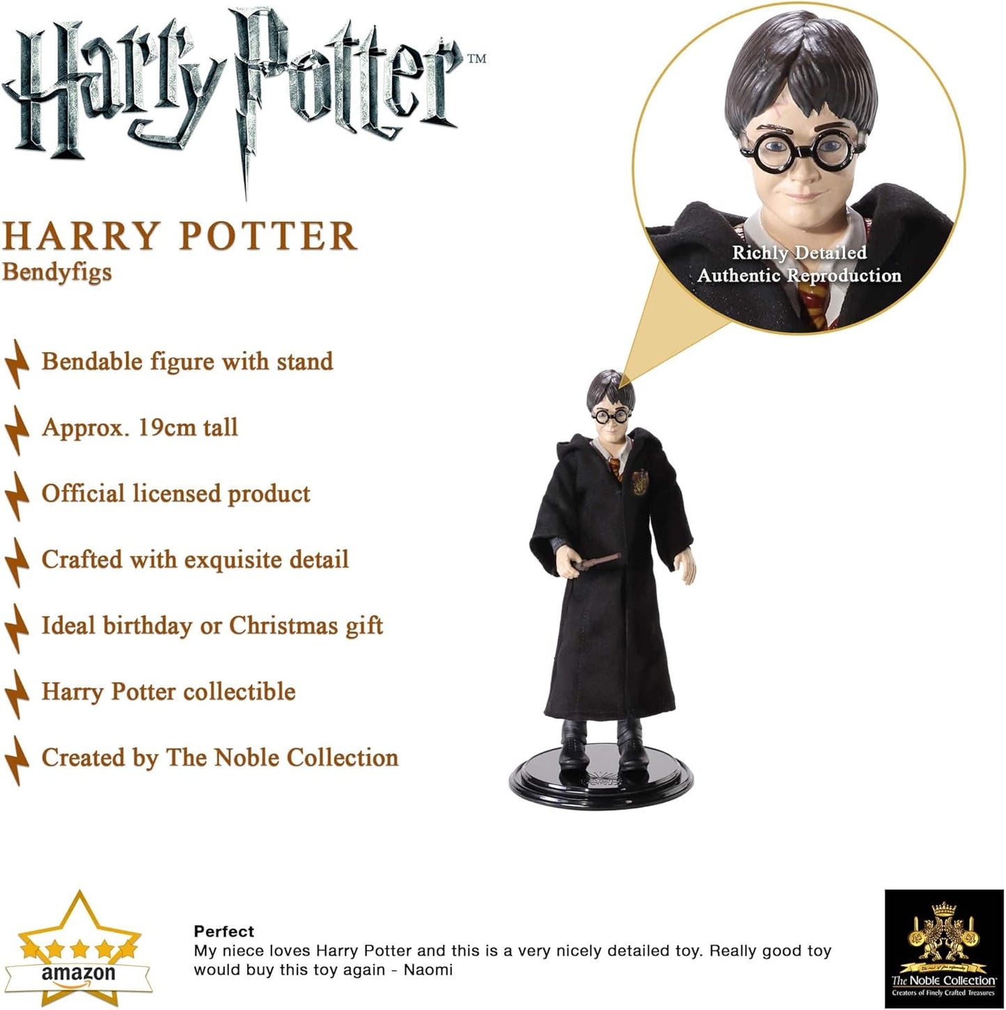 Bendyfigs - Harry Potter (Harry Potter) Serie 1 Action Figure 16cm Noble Collection