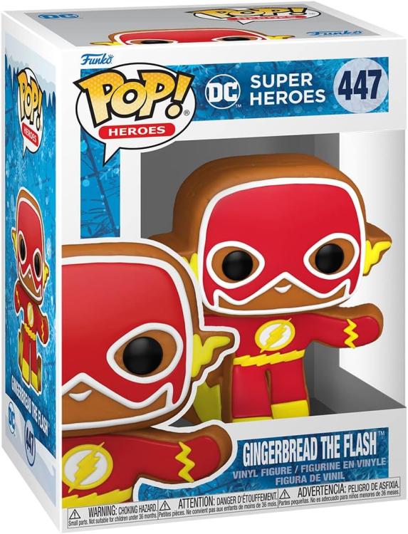 Funko Pop ! Dc Heroes Holiday - (447) Gingerbread The Flash - Vinyl Figure 9Cm