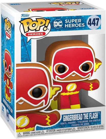 Funko Pop ! Dc Heroes Holiday - (447) Gingerbread The Flash - Vinyl Figure 9Cm