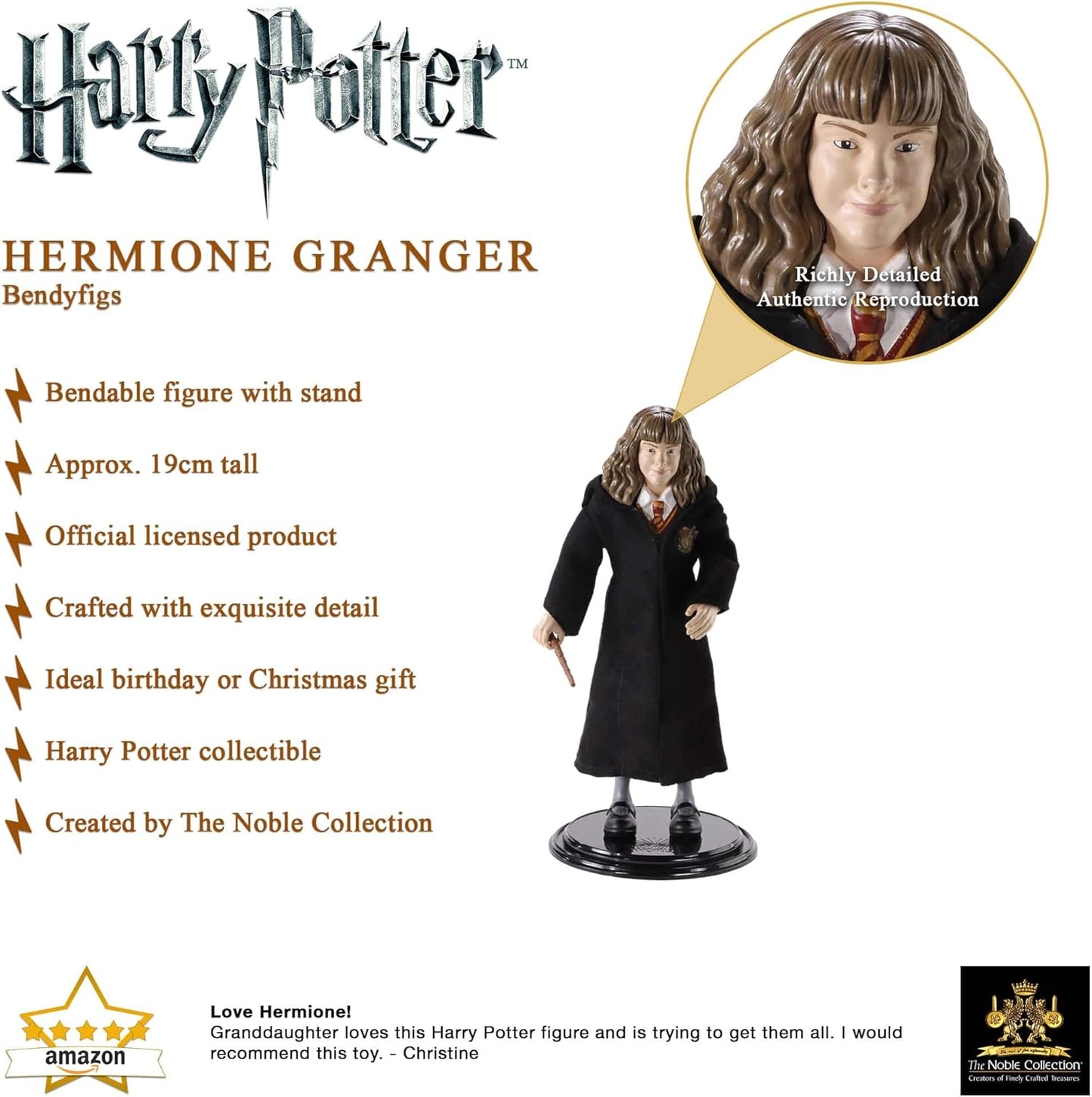 Bendyfigs - Harry Potter (Hermione Granger) Serie 1 Action Figure 16cm Noble Collection