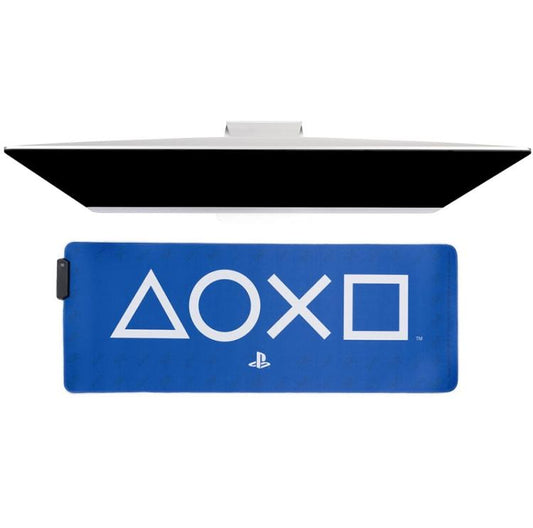 Paladone Desk Mat Light Up Playstation 5 Tappetino Xxl Illuminato Gaming Led Pc