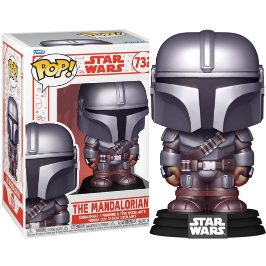 Funko Pop ! Star Wars (732) The Mandalorian Vinyl Figure 9Cm Statuetta Statua