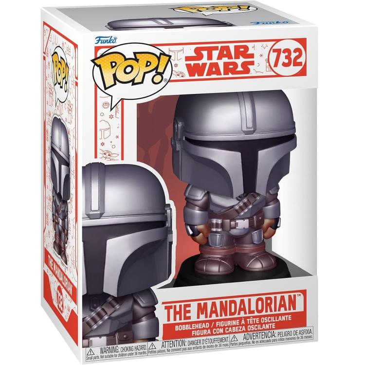 Funko Pop ! Star Wars (732) The Mandalorian Vinyl Figure 9Cm Statuetta Statua