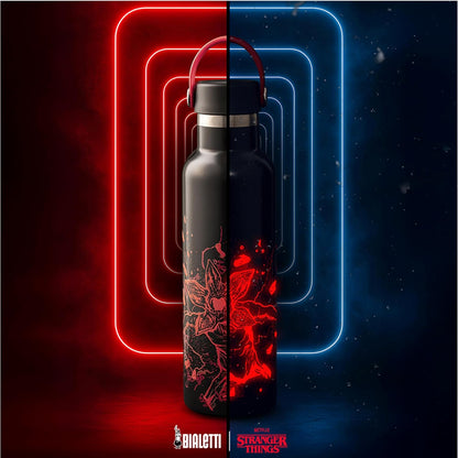 Bialetti Borraccia Termica Stranger Things Glow in the Dark 600ml - Serie Netflix