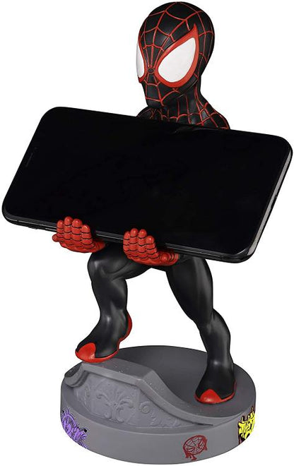 Cable Guys (Spiderman Miles Morales) Marvel Statuetta Base Smartphone Controller