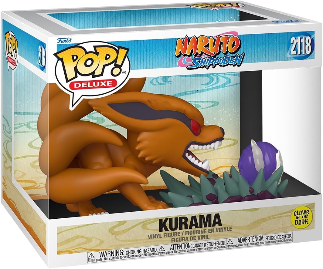 Funko Pop ! Deluxe Naruto Shippuden - (2118) Kurama (Glow) Figure 16Cm Anime