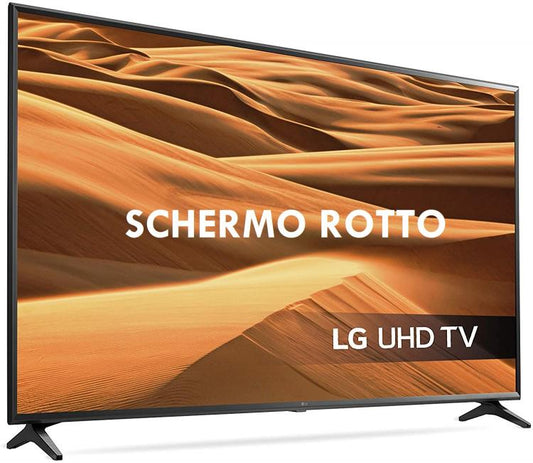 Lg Hd Smart Tv Led 55'' Ultra 4K 55Um7100Plb |Schermo Rotto X Pezzi Di Ricambio|