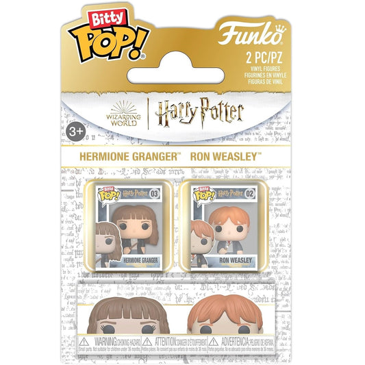 Funko Bitty Pop ! Harry Potter - Hermione (03) & Ron (02)