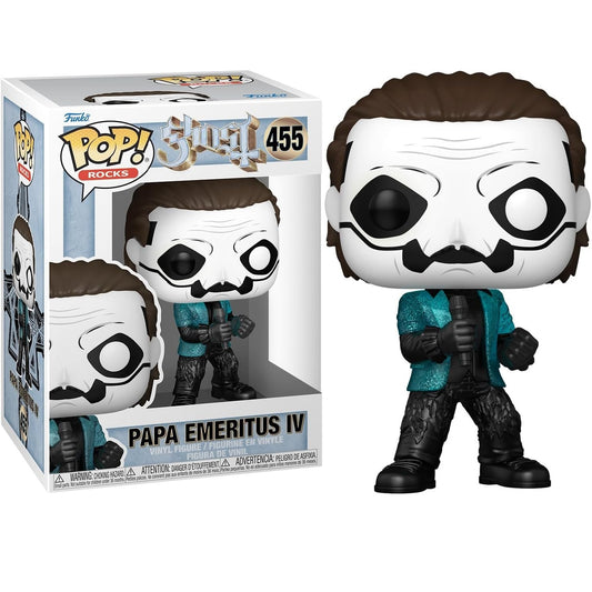 Funko Pop ! Rocks - Ghost (455) Papa Emeritus IV Glitter Vinyl Figure 9Cm