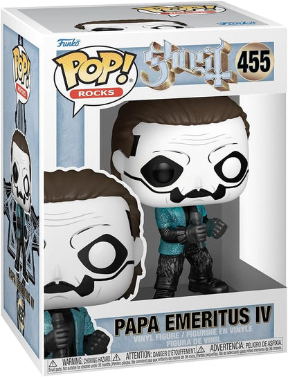 Funko Pop ! Rocks - Ghost (455) Papa Emeritus IV Glitter Vinyl Figure 9Cm