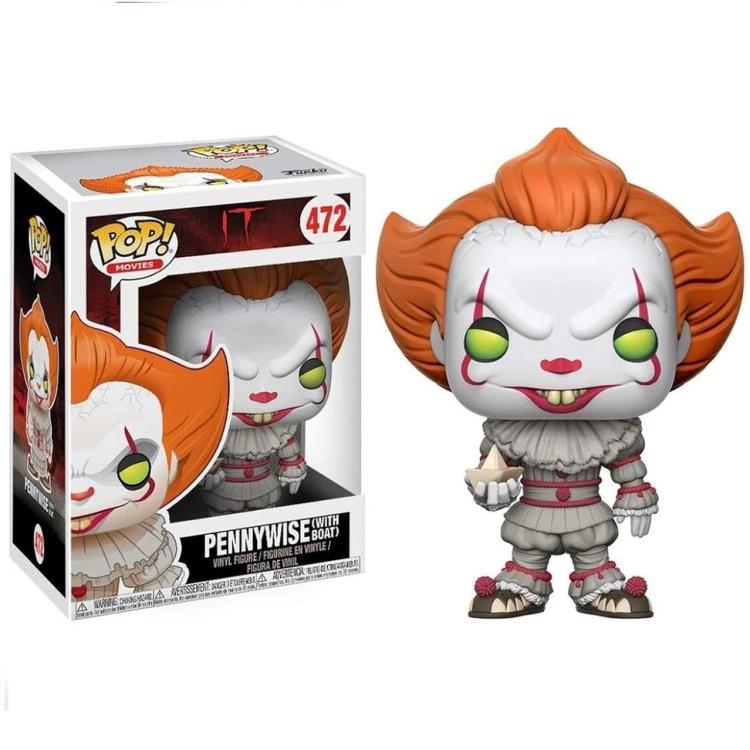 Funko Pop ! Movies It (472) Pennywise With Boat Vinyl Figure 9Cm Film Horror