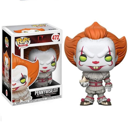 Funko Pop ! Movies It (472) Pennywise With Boat Vinyl Figure 9Cm Film Horror