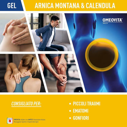 Omeovita Gel Arnica Montana E Calendula Sollievo Cutaneo Traumi Contusioni 75Ml