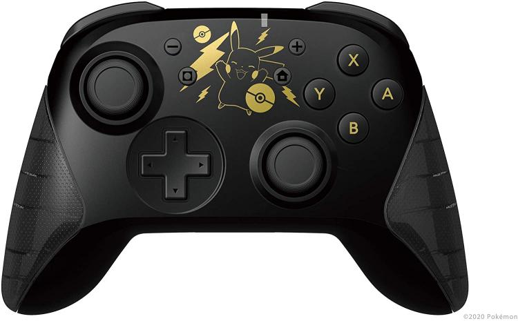 Hori Wireless Pikachu Black E Gold Edition Horipad Controller Nintendo Switch