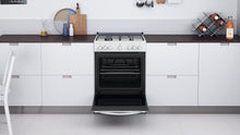 Indesit Cucina Elettrica A Gas Bruc.Forno Elettrico 75Lt 60x60 Bianco