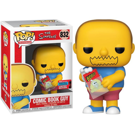 Funko Pop ! Television - The Simpsons (832) Coomic Book Guy Vinyl Figure 9Cm