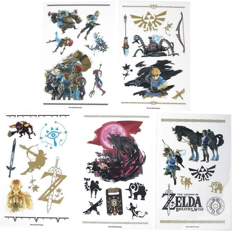 The Legend Of Zelda Breath Of The Wild Tech Stickers 44 Adesivi Nintendo Switch