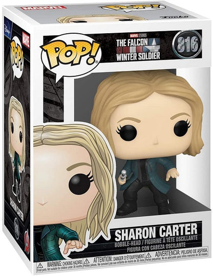 Funko Pop The Falcon And Winter Soldier 816 Sharon Carter Vinykl Action Figure