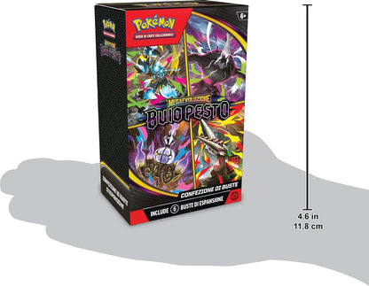 Pokemon Megaevoluzione Buio Pesto GCC: Confezione Box da 6 Buste dell’espansione  Edizione ITA