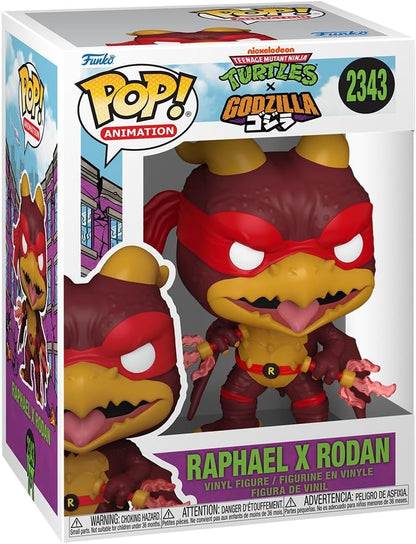 Funko Pop! Animation: Turtles X Godzilla - (2343) Raphael X Rodan Figure TMNT 9cm