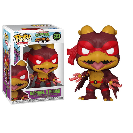 Funko Pop! Animation: Turtles X Godzilla - (2343) Raphael X Rodan Figure TMNT 9cm
