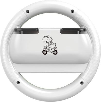 HORI Volante per Joy-Con Mario Kart Racing Wheel Attachment (Yoshi) per Nintendo Switch 2 e Nintendo Switch - Licenza Ufficiale Nintendo