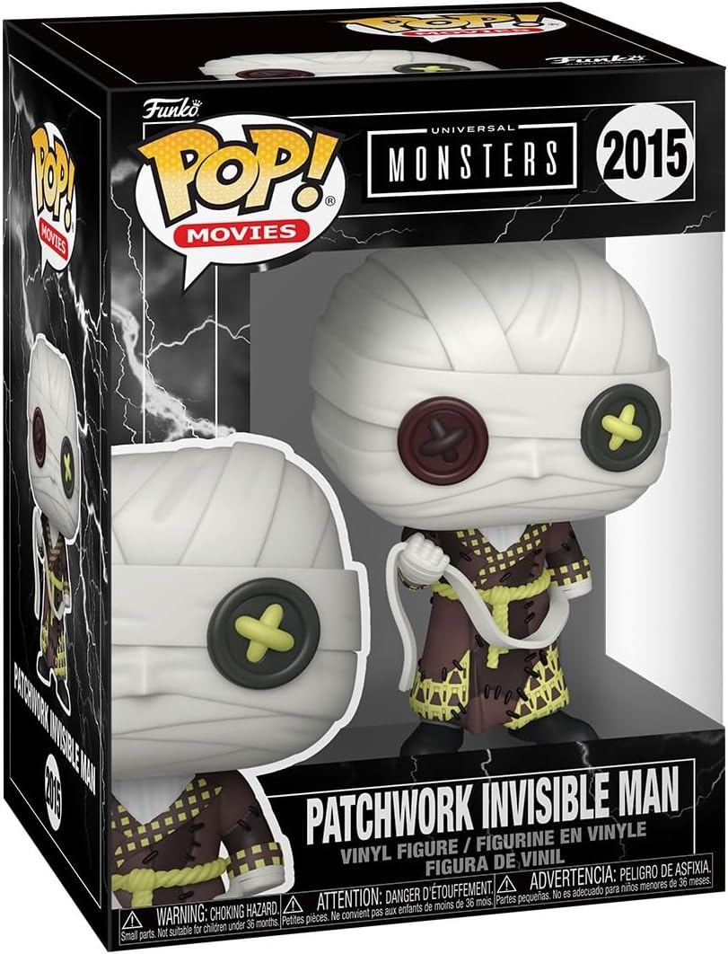 Funko Pop! Movies: Universal Monsters (2015) Patchwork Invisible Man - Vinyl Figure 9cm
