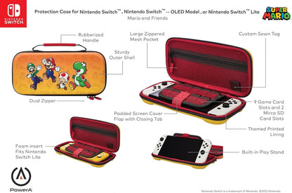Custodia Protettiva PowerA Mario e Amici - Modello OLED Nintendo Switch/Nintendo Switch Lite