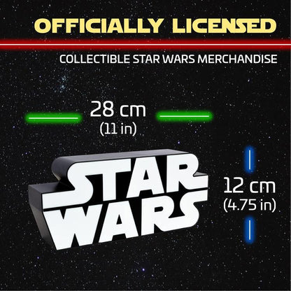 Paladone Lampada Star Wars Logo Light Led Neon 28Cm Guerre Stellari Cult Sw