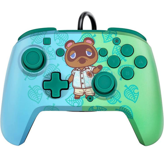 Pdp Nintendo Switch Controller Faceoff Deluxe + Audio Cablato | Animal Crossing