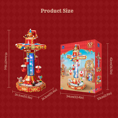 Pantasy 86003 Retro Collection Giostra Paracadute del Circo Set Costruzioni 1680pcs