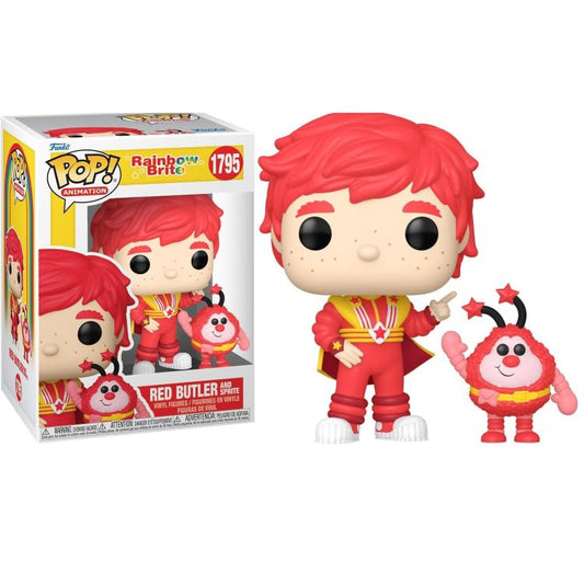 Funk Pop ! Rainbow Brite Funko (1795) Red Butler And Sprite Vinyl Figure 9Cm