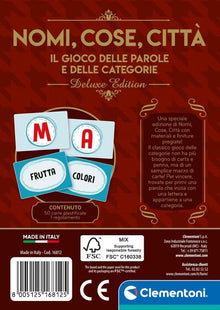 Clementoni Nomi Cose Citta' Deluxe Gioco Societa Da Tavolo Italiano Bambini 7+