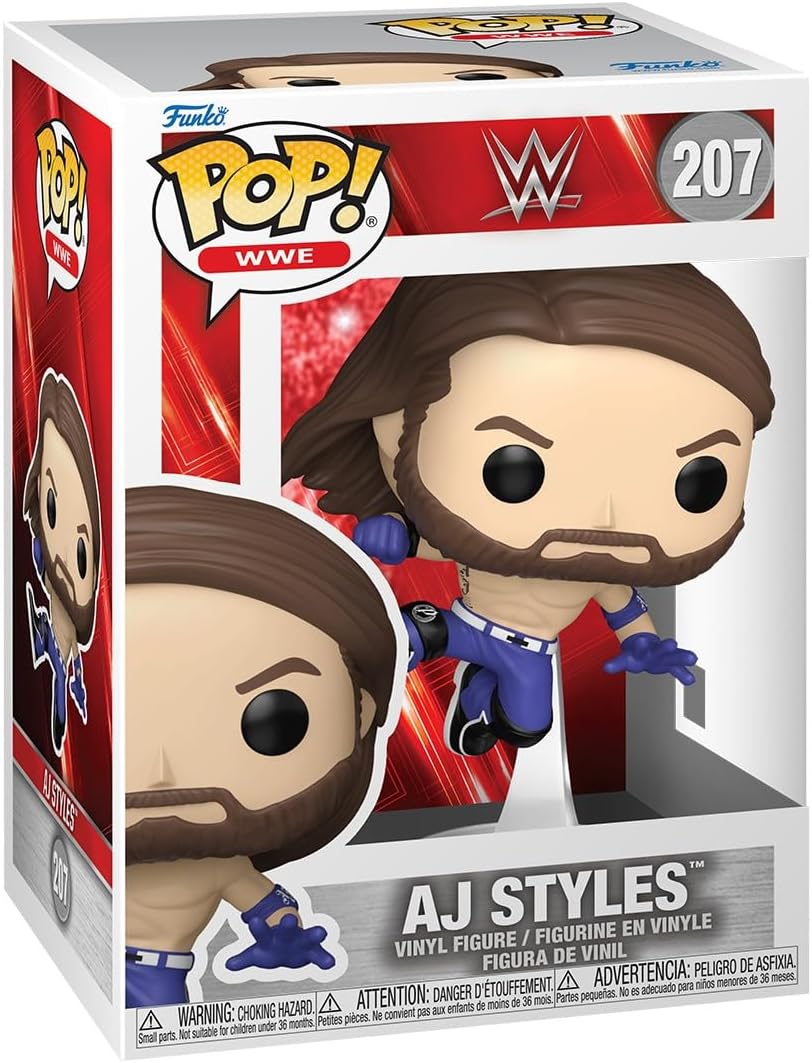 Funko Pop! WWE: Wrestling (207) AJ Styles - Vinyl Figure 9cm