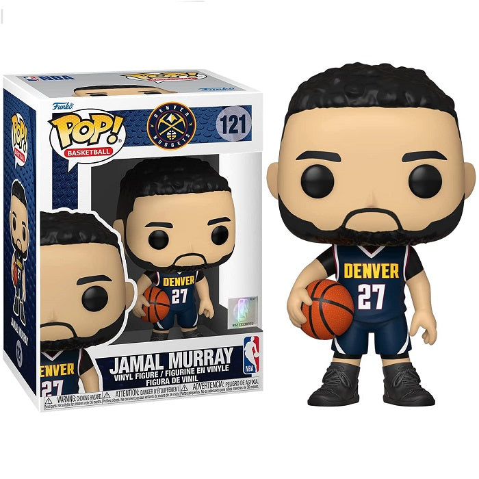 Funko Pop Basketball Nba Nuggets- Jamal Murray 121 Dark Blue Jersey Vinyl Figure