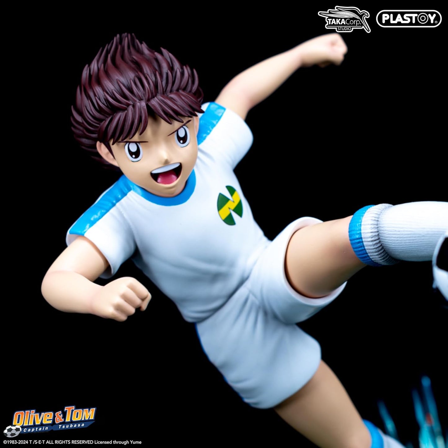 Plastoy Oliver Hutton e Tom Becker - Golden Twin Shoot Statua in Resina 3 cm Captain Tsubasa - Ozora Holly e Benji
