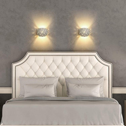 Universo Applique Gesso A Parete Doppia Emissione Traforata Lampada G9 Interno