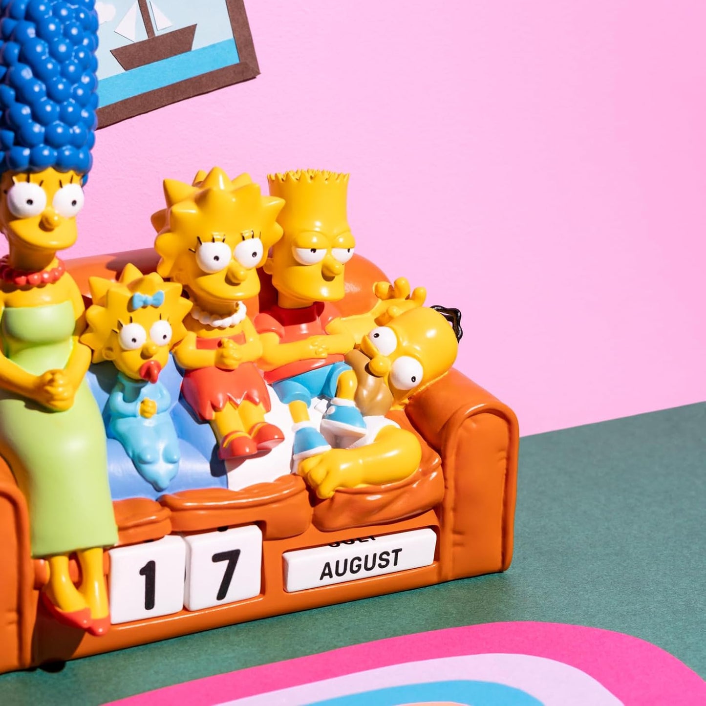 The Simpson Calendario 3D Perpetuo Da Tavolo Figure PVC Simpsons 16cm