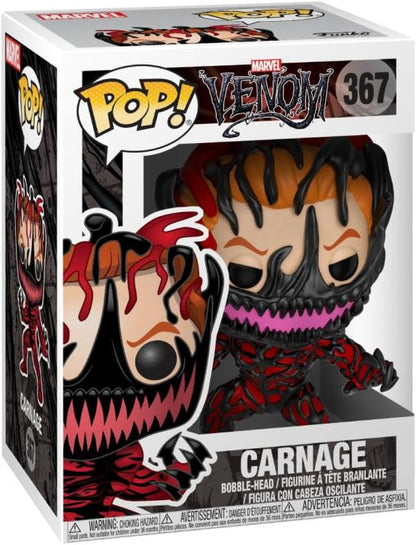 Funko Pop ! Marvel Venom - (367) Carnage Figure Cletus Kasady  Venomized 9Cm