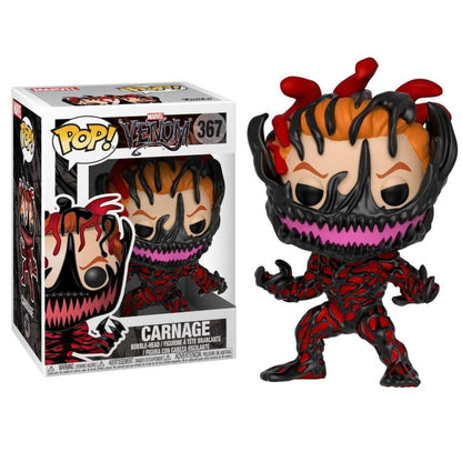 Funko Pop ! Marvel Venom - (367) Carnage Figure Cletus Kasady  Venomized 9Cm
