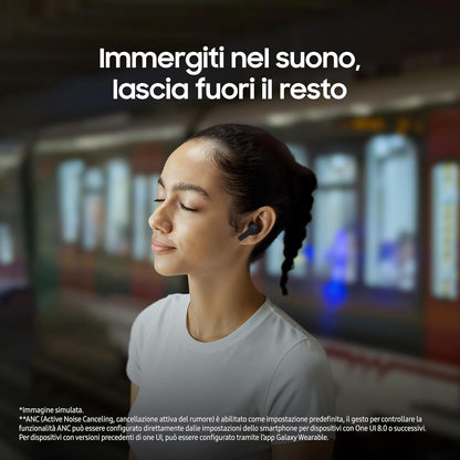 Samsung Buds3 FE Auricolari Wireless Cuffie Bluetooth Cancellazione Rumore Black