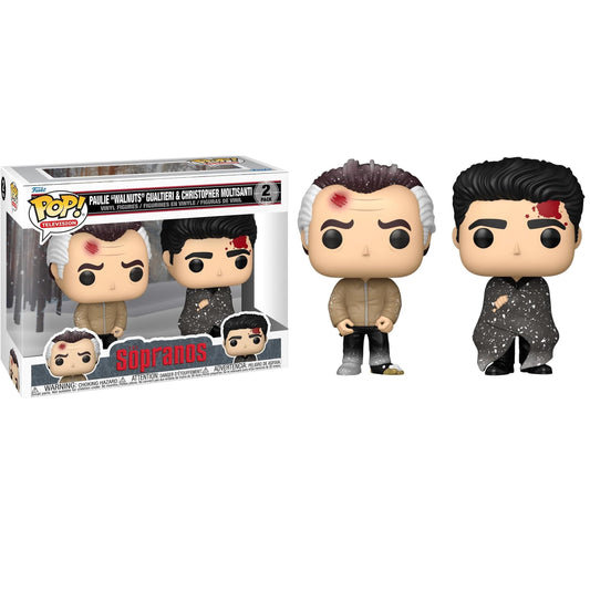 Funko Pop ! Television The Sopranos - Paulie Gualtieri & Christopher Moltisanti - Figure 2 Pack 9 Cm