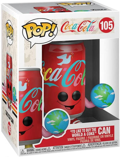 Funko Pop Coca Cola 105 - "I'D Like To Buy The World A Coke" Can World Figure