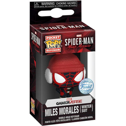 Funko Keychain ! Pocket - Marvel Spider-Man - Miles Morales (Winter Suit)